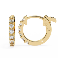 Aurelia Diamond Pavé Huggie Hoop Earrings ✨