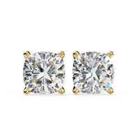 Aurelia Cushion-Cut Diamond Solitaire Stud Earrings ✨