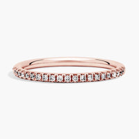 Diamond Pavé Half Eternity Wedding Band