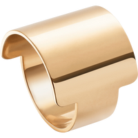 Sculpted Wide-Band Gold Statement Ring