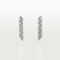 Celestial Baguette & Round Diamond Drop Earrings