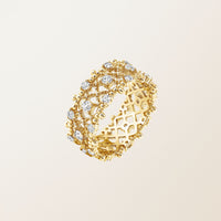 Regalia Diamond Trellis Gold Ring