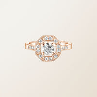 Octavia Diamond Halo Ring