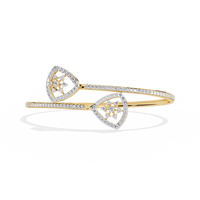 Eternal Heart Diamond Open Bracelet