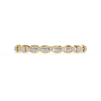 Signature Gold Diamond Link Bracelet