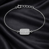 Sparkle Grid Bracelet – Modern Shine Meets Minimal Elegance Made With Pure 925 Silver
