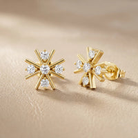 Bloom Cluster Round Diamond Earrings