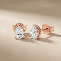 The Elodie Pear Diamond Earrings
