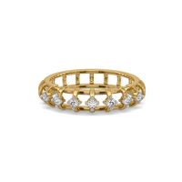 Lattice Bloom Diamond Ring