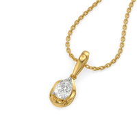 Aurelia Pear Diamond Pendant Necklace