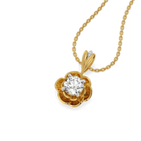 Aurelia Floral Bloom Diamond Pendant Necklace