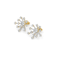 Celestial Snowflake Diamond Earrings