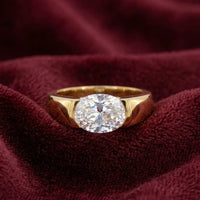 Elegant Oval Cut Solitaire Promise Ring – 925 Sterling Silver