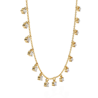 Celestial Diamond Drop-Link Necklace