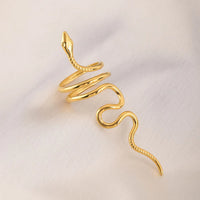 Snake Wrap Coil Ring in 10K / 14K / 18K Yellow Gold