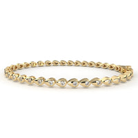 Lumière Teardrop Diamond Link Bracelet
