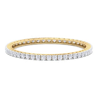 Celestial Radiance Round Diamond Bangle ( 0.25 ct Per Diamond )
