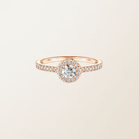 Auréole — Round Halo Diamond Engagement Ring