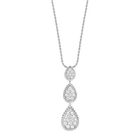 Celestia Triple Teardrop Diamond Necklace