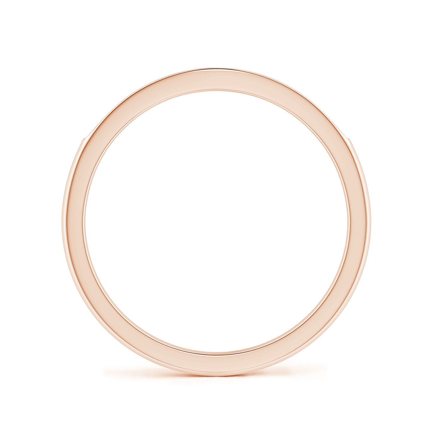 Classic Pavé Lab Grown Diamond Flat Engagement & Wedding Band