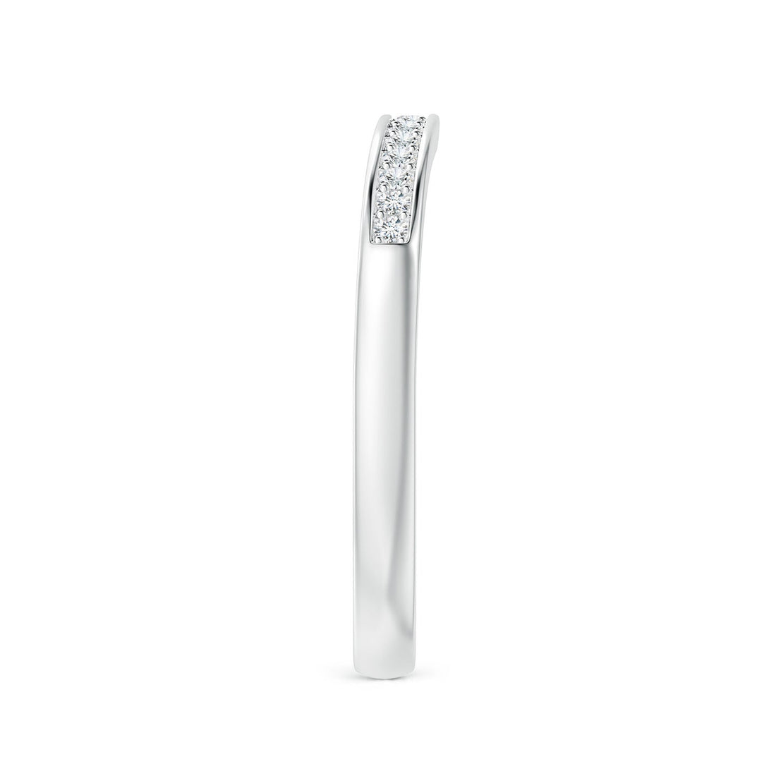 Classic Pavé Lab Grown Diamond Flat Engagement & Wedding Band