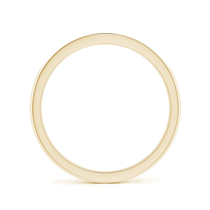 Classic Pavé Lab Grown Diamond Flat Engagement & Wedding Band