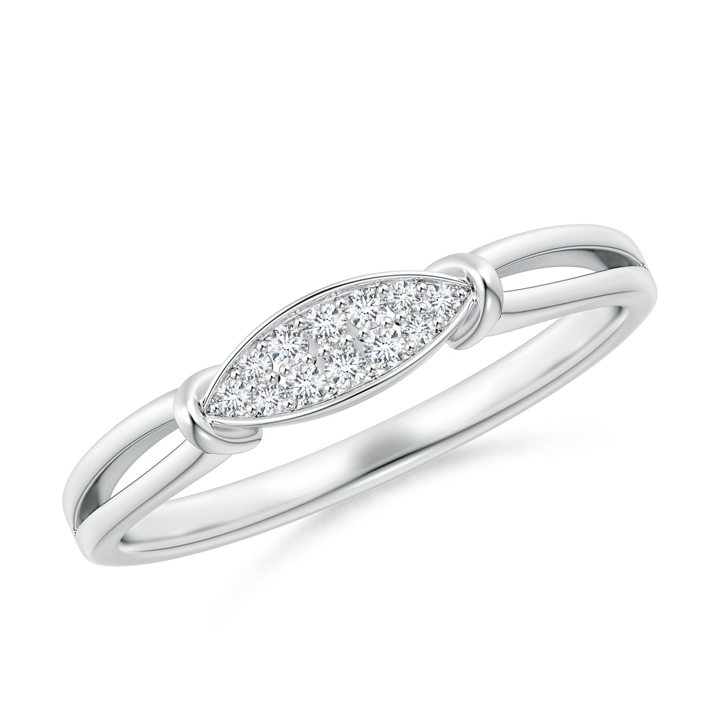 Marquise Diamond Cluster Gold Ring