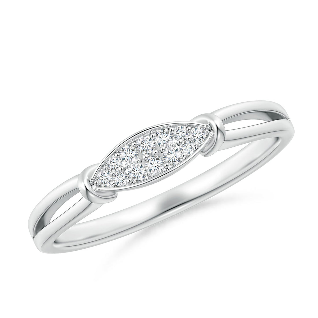 Marquise Diamond Cluster Gold Ring
