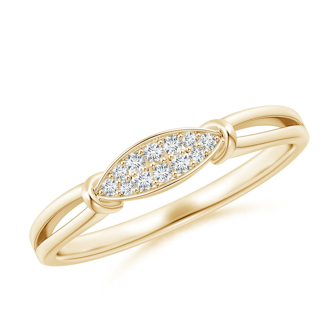 Marquise Diamond Cluster Gold Ring
