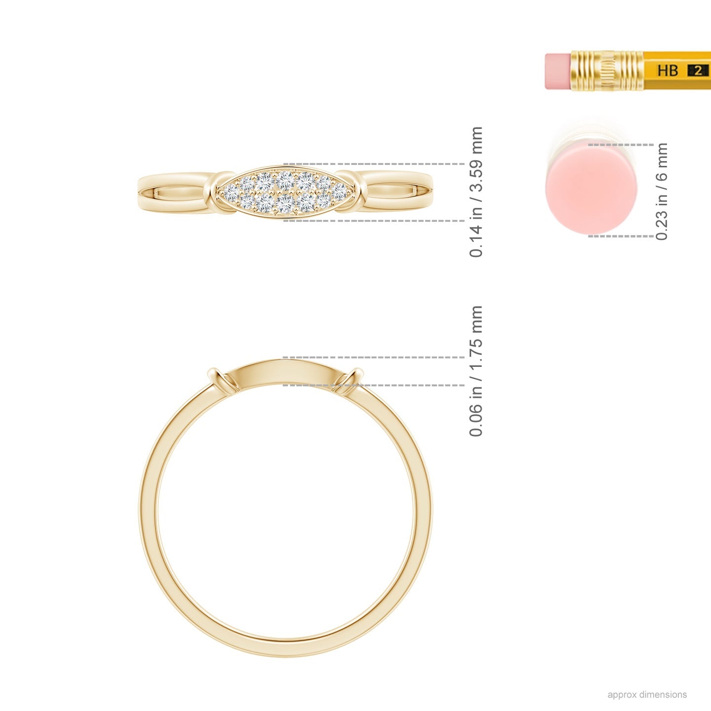 Marquise Diamond Cluster Gold Ring