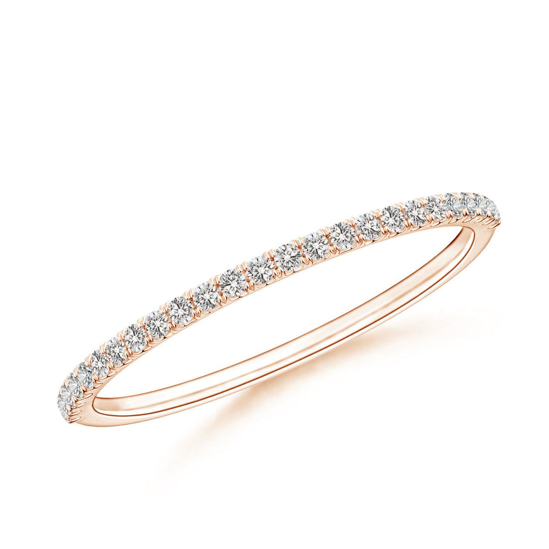 Classic Split Prong Diamond Half Eternity Engagement & Wedding Ring