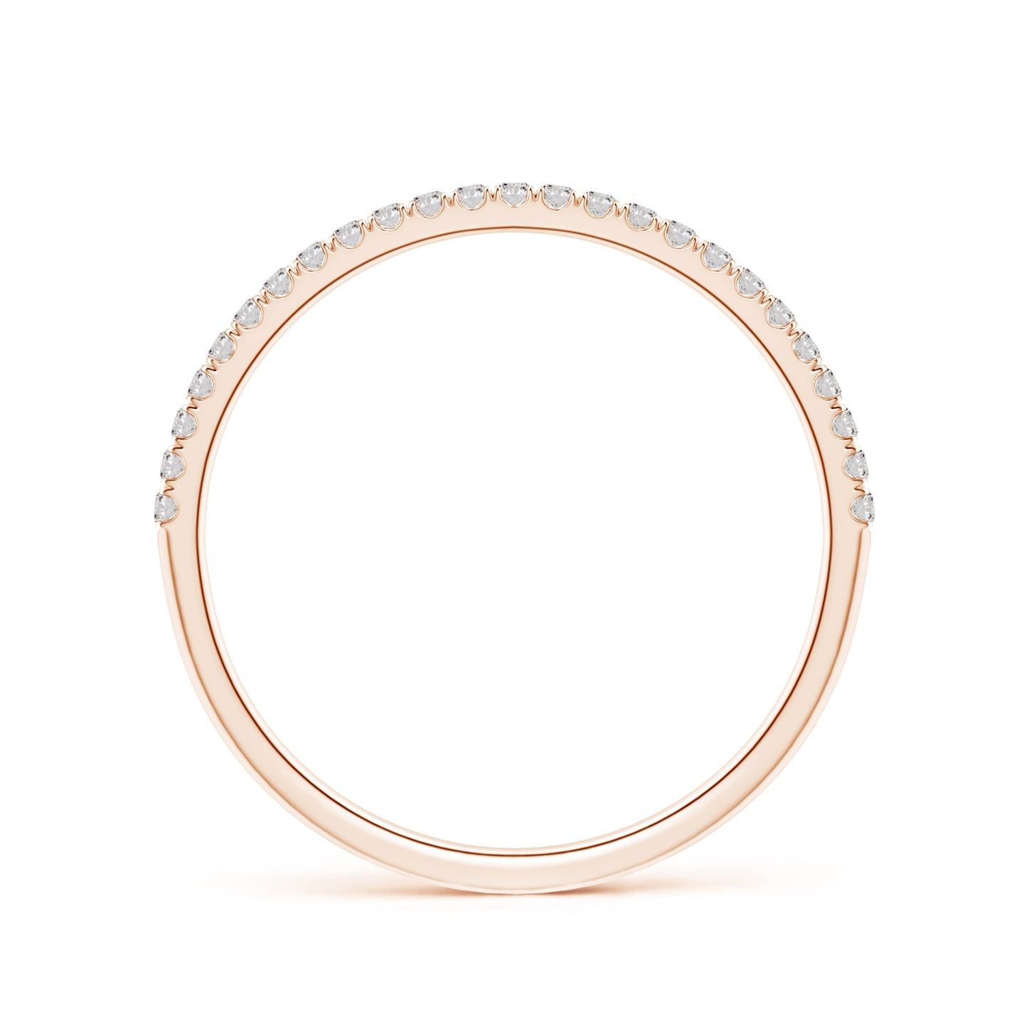Classic Split Prong Diamond Half Eternity Engagement & Wedding Ring