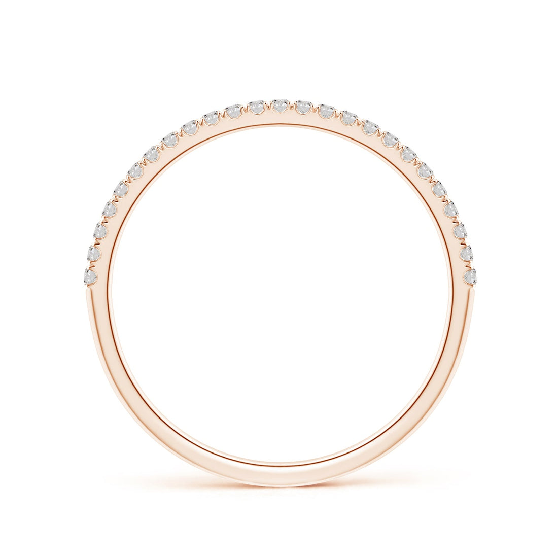 Classic Split Prong Diamond Half Eternity Engagement & Wedding Ring