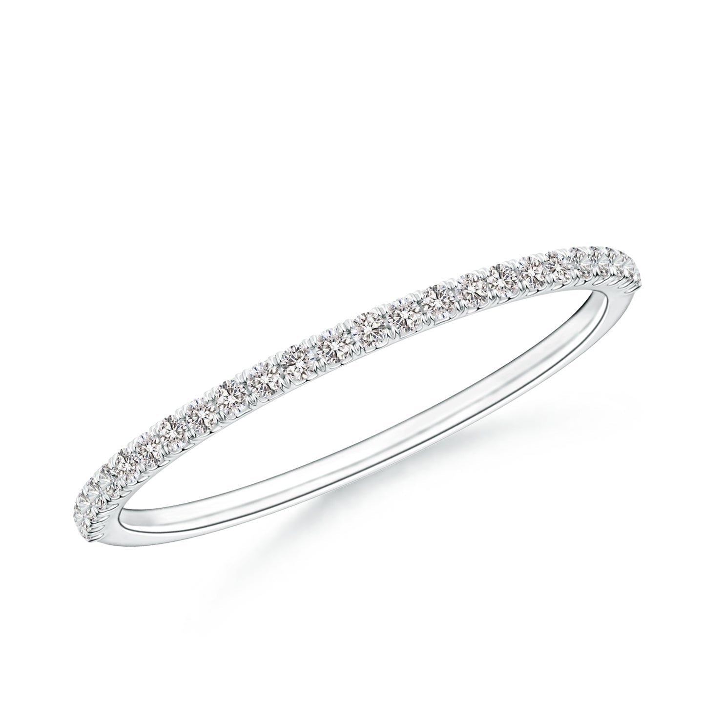 Classic Split Prong Diamond Half Eternity Engagement & Wedding Ring