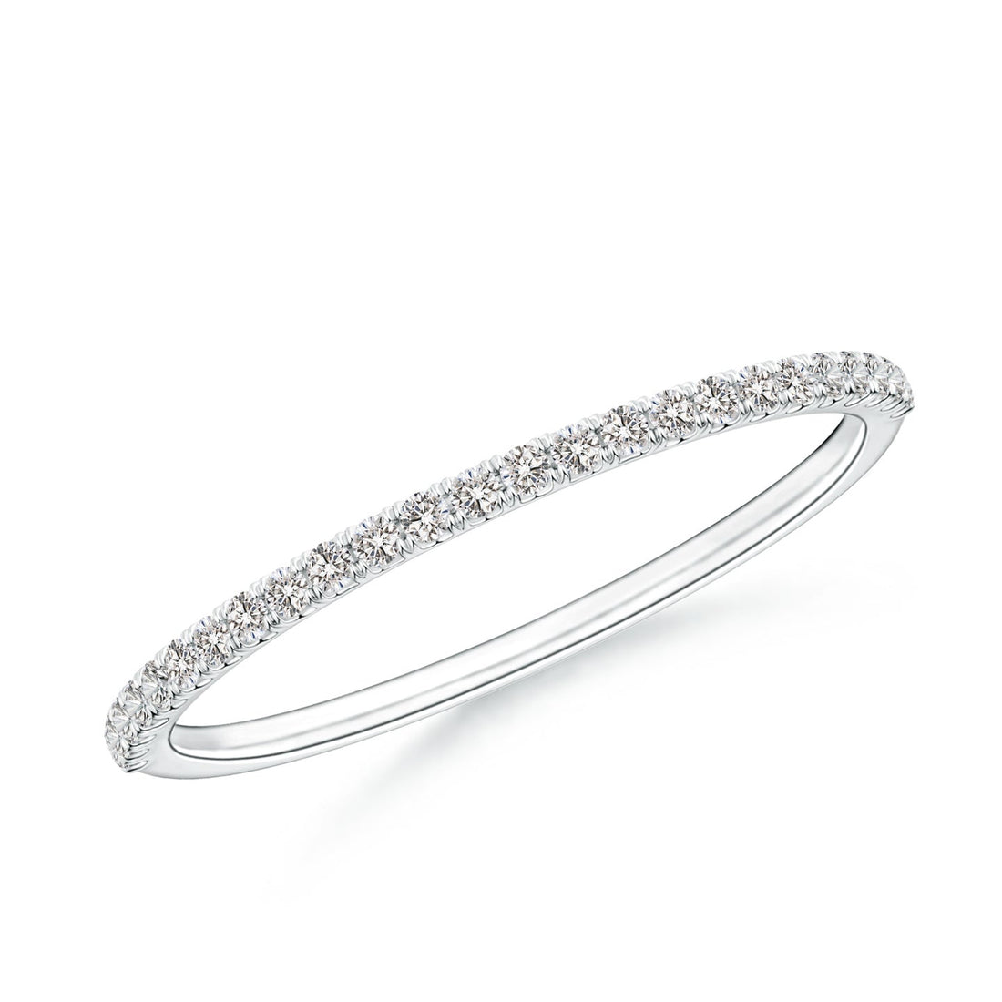 Classic Split Prong Diamond Half Eternity Engagement & Wedding Ring