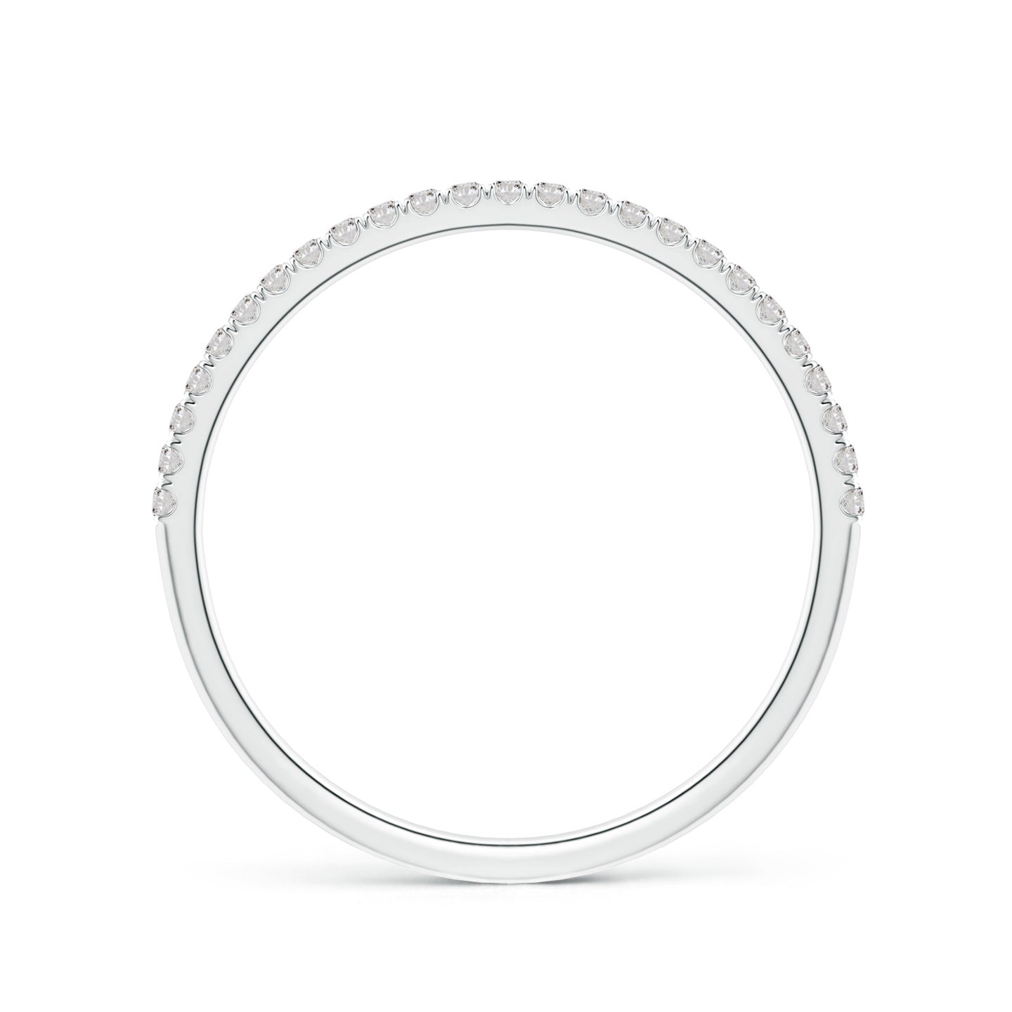 Classic Split Prong Diamond Half Eternity Engagement & Wedding Ring