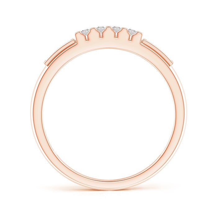 Channel-Set Multiple Bar Diamond Women's Wedding Ring