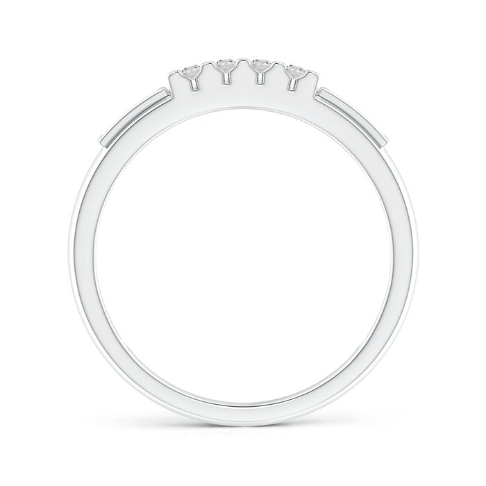 Channel-Set Multiple Bar Diamond Women's Wedding Ring