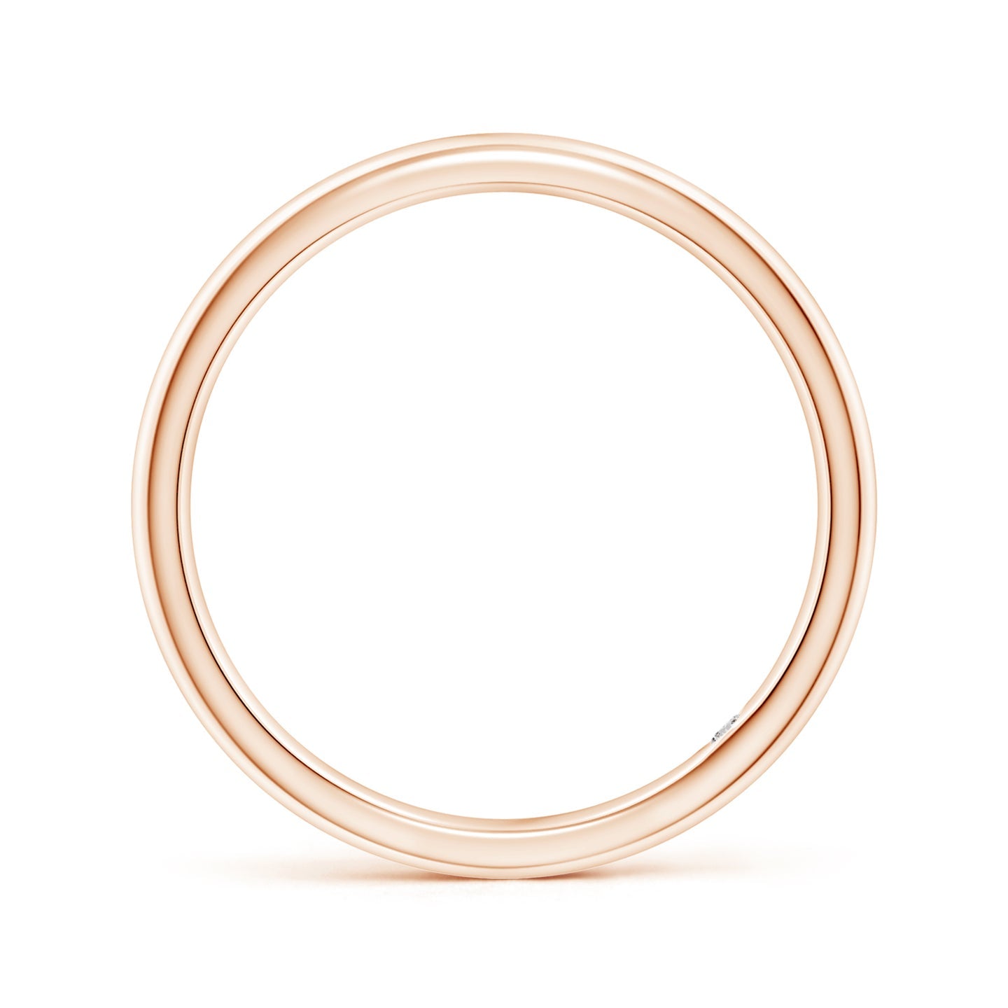 Single Diamond Gypsy Set Court Engagement & Wedding Band