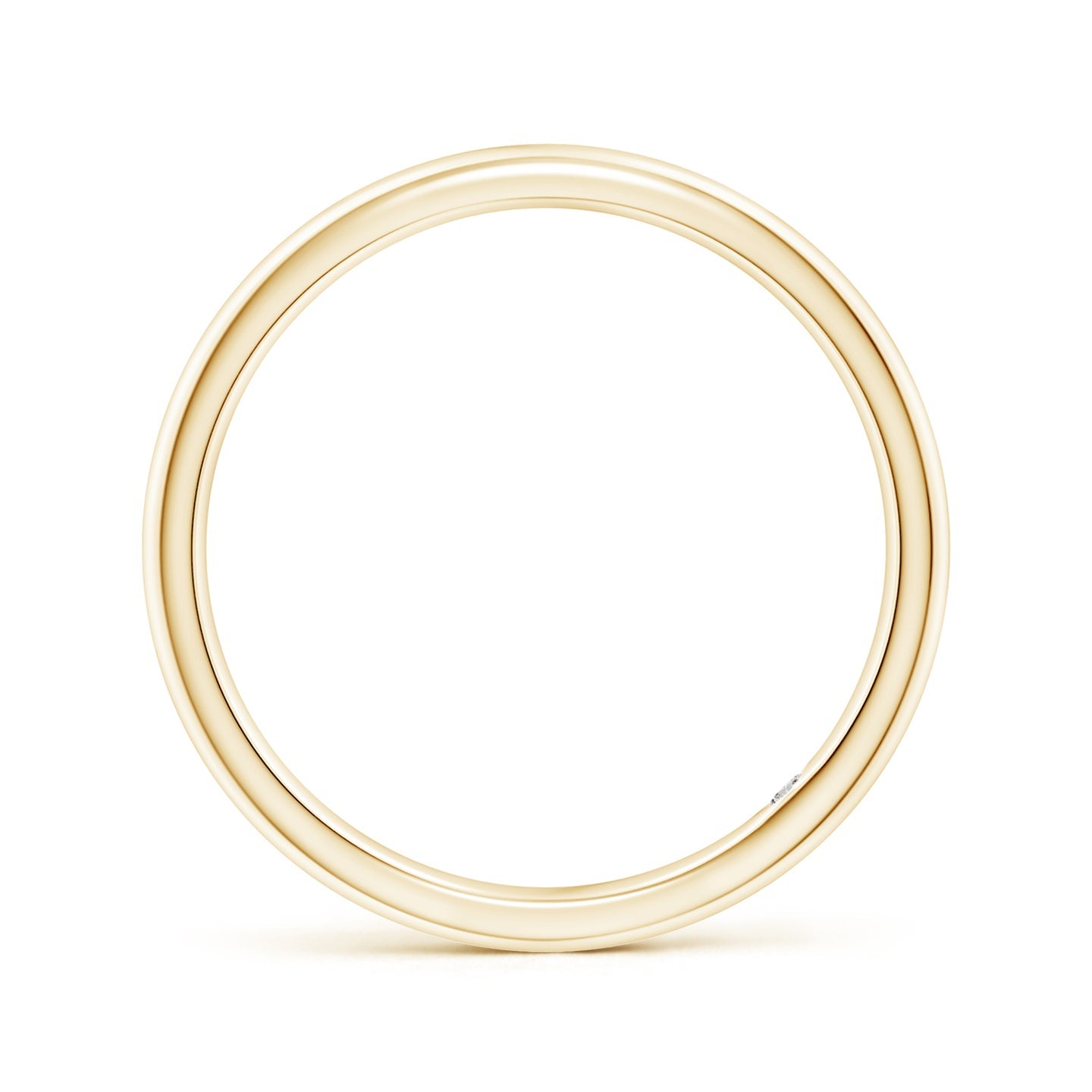 Single Diamond Gypsy Set Court Engagement & Wedding Band