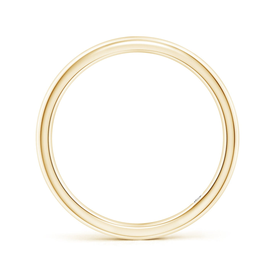 Single Diamond Gypsy Set Court Engagement & Wedding Band