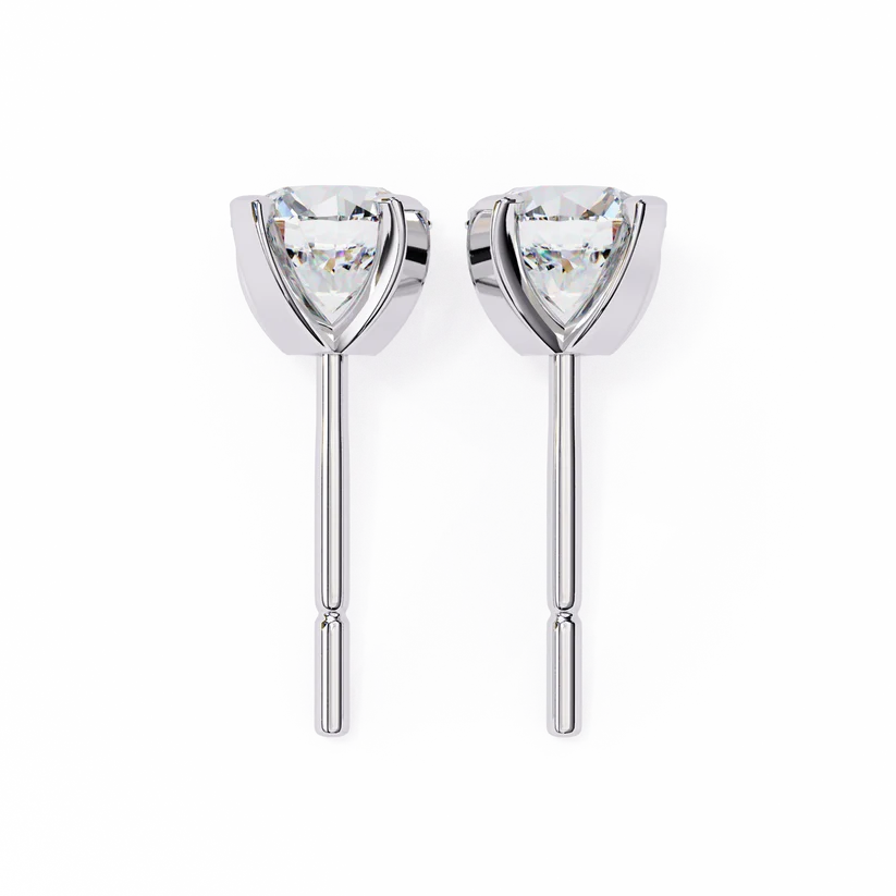 Aurelia Round Brilliant-Cut Diamond Stud Earrings ✨