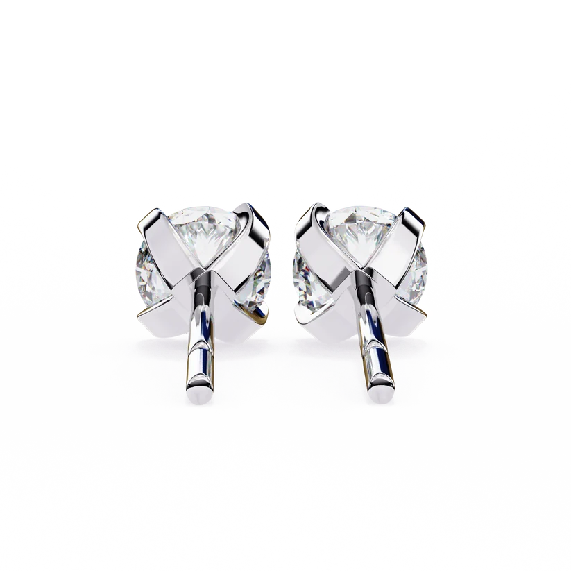 Aurelia Round Brilliant-Cut Diamond Stud Earrings ✨