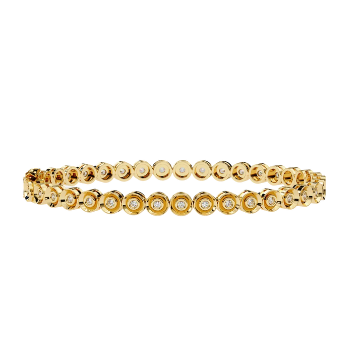 Regal Halo Round Diamond Bracelet