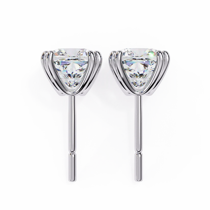 Aurelia Cushion-Cut Diamond Stud Earrings ✨