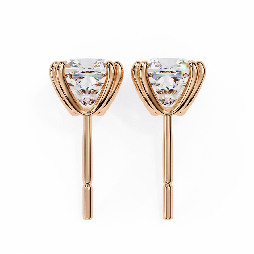 Aurelia Cushion-Cut Diamond Stud Earrings ✨