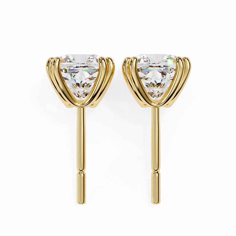 Aurelia Cushion-Cut Diamond Stud Earrings ✨
