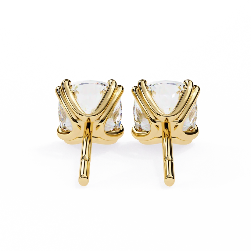 Aurelia Cushion-Cut Diamond Stud Earrings ✨