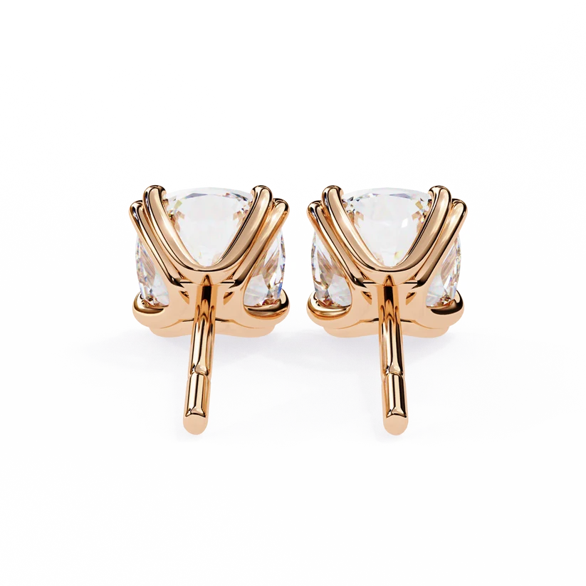 Aurelia Cushion-Cut Diamond Stud Earrings ✨