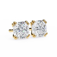 Aurelia Cushion-Cut Diamond Stud Earrings ✨